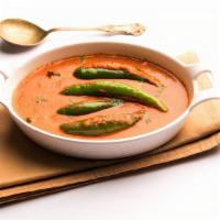 Salan · Mirchi ka salan is a lightly spiced, creamy & slightly tangy curry made with green chilies.