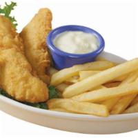 Wagon Train Chicken · Crunchy chicken tenders. Served with choice of side.