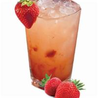 Fresh Strawberry Lemonade · Fresh strawberry puree mixed with refreshing lemonade.