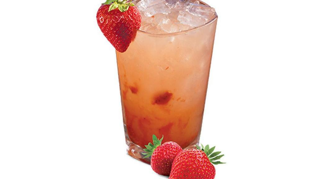 Fresh Strawberry Lemonade · Fresh strawberry puree mixed with refreshing lemonade.