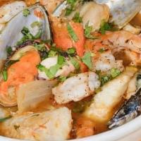 Caldo de Camaron · Shrimp soup.