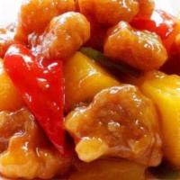 Sweet and Sour Pork (咕噜肉) · Batter-coated chunks of pork that are deep-fried until crispy on the outside and tender on t...