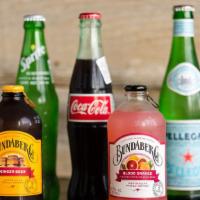 Drinks · Your choice of Bundaberg ginger beer or peach, sodas or san pellegrino.