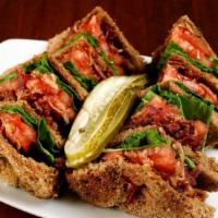 BLT · Bacon, lettuce, tomato on whole wheat toast.