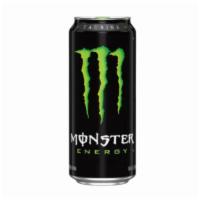 Monster Energy Drink · 16 oz can.