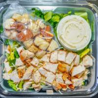 Grab  Chicken Caesar · You create your own individual salad.