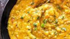 Butternut Squash Dal & Rice Pulao · Vegan, mildly spiced, wheat-free, nut-free, channa dal (lentil), butternut squash, ginger, g...