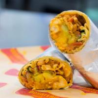 Butter Chicken Street Wrap · All-natural, creamy, rich tomato sauce simmered with natural chicken, topped with pickled ve...