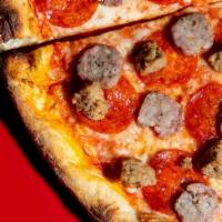 Ny Style Hand Stretched Thin Crust Meat Lovers Pizza (14