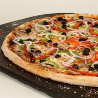 Ny Style Hand Stretched Thin Crust Veggie Pizza (12