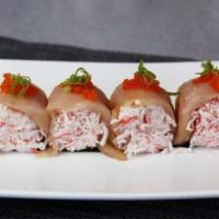 Melting Albacore · Albacore tuna with crab served with special sauce.