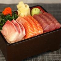 Chirashi · Chef's selection of fresh sashimi, served over sushi rice.