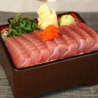 Tekka Don · Fresh tuna sashimi, served over sushi rice.
