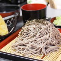 7. Ten Zaru Soba · Buckwheat noodle, tempura with dipping sauce.
