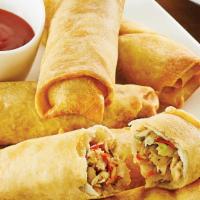 Veg Spring Rolls · 6 pieces of spring roll filled with carrot, green beans, onions, garlic paste and soy sauce....