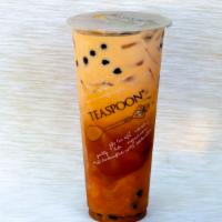 Classic Thai Tea · Sweet Thai tea topped with organic cream. Contains lactose.