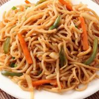 Veg Hakka Noodles · Noodles stir  fried with vegetable and sauces ,a popular Indo - Chinese street food dish
