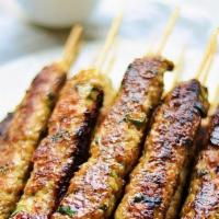 Chicken Sheek Kebab · Minced chicken added with spices and herbs perfectly cooked on the grill. Spicy.