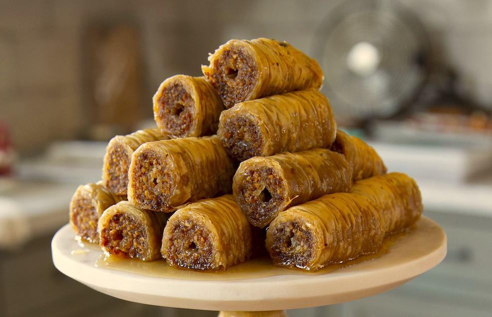 Almond Paste Baklava · Made with clarified butter and honey.