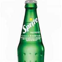 Sprite · Glass bottle.