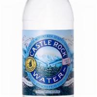 Castle Rock Natural Spring Water · Castle Rock Premium Mountain Spring Water comes in a clear 17 oz (500 ml) glass bottle with ...