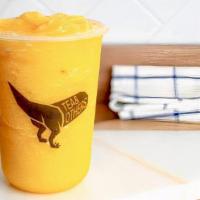 Mango Frappe · Ice blended with fresh mango and Jasmine Tea (better together with crema)