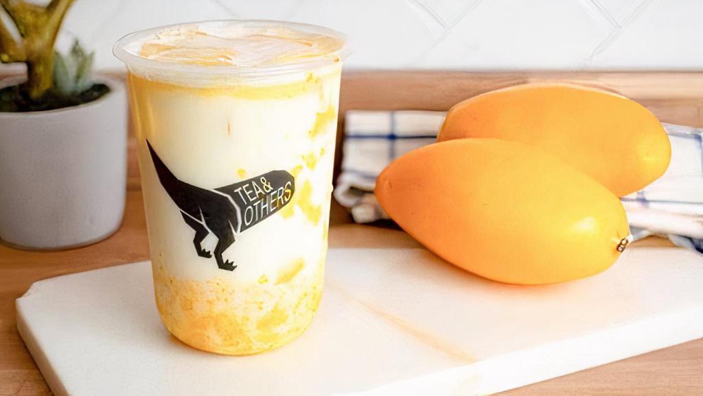 Dirty Mango · Fresh mango hand blended topped with fresh milk