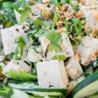Goin' Green · * Tofu (Organic)
* Cucumber, Edamame, Green Onions, Cilantro, Seaweed Salad, and Corn
* Ponz...