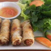 3b. Cha Gio Do Bien (4) · Crab and shrimp imperial rolls.