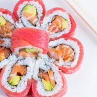 Cherry Blossom Roll · tuna, salmon and avocado