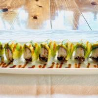 Caterpillar Roll · barbecued unagi eel, crabmeat and avocado
