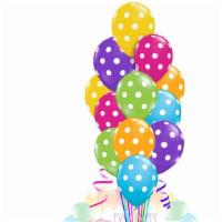 Polka Dots Multicolor Balloon Bouquet · 