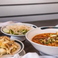Stir Fry Veg Satay Pho · Vegetarian. cabbage, shiitake mushrooms, fried tofu, bean sprouts, carrots & silver noodles