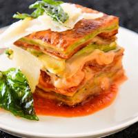 15 Layer Lasagne · Fresh Pasta, House Ricotta, Fennel Sausage, Pepperoni, Zucchini, Mozzarella, Fresh Basil, wi...