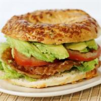 BLT · Includes bacon, lettuce, tomato, and mayo. Avocado pictured addition charge