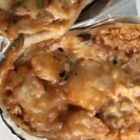 Burrito Regular · Choice of meat, rice, beans, cilantro, onions, salsa