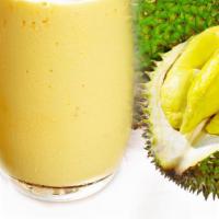 Vegan Fresh Durian Smoothie · Fresh Durian and Vegan Milk