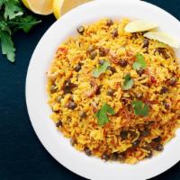 Hyderabadi Vegetable Biryani (HVB) · Fresh vegetables and basmati rice cooked in a traditional hyderabadi style, flavoured with s...