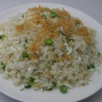 N21.  瑶柱蛋白炒飯 Dry Scallop Egg White Fried Rice  · 