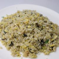 N20. 榄菜肉粒炒飯 Preserved Olive with Minced Pork Fried Rice  · 