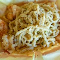 Garlic Noodles with Shrimp · 