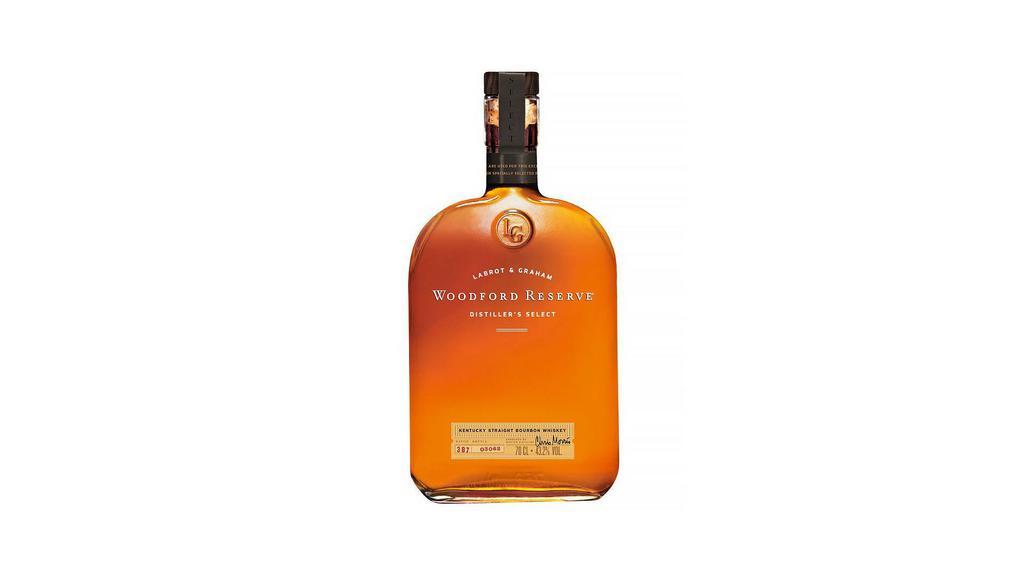 Woodford Reserve 750ml | 45% abv · The perfectly balanced taste of our Kentucky Straight Bourbon Whiskey is composed of more than 200 detectable flavor notes, from bold grain and wood, to sweet aromatics, spice, and fruit & floral notes.