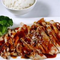 Chicken Teriyaki · Popular.  Grilled chicken with teriyaki sauce.