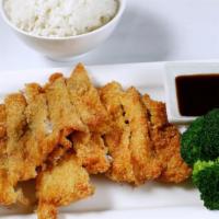 Ton Katsu or Chicken Katsu · Deep fried pork cutlet or chicken.
