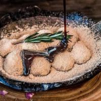 WARABI MOCHI (LIMITED) · It is a jelly-like confection made from bracken starch and covered kinako serves with Kuromi...