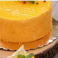 DOUBLE FROMAGE HONEY YUZE CHEESECAKE (Slice) · This Honey Yuzu Cheesecake was really flavorful! serves with homemade yuzu sauce, foam chees...