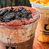 OLD SCHOOL MILO CHEESE TEA (HIGHLY RECOMMENDED) · * Highly recommended. An old school milo drink with condensed milk topped with milo powder a...