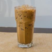 46. Vietnamese Style Iced Coffee · Dark roast coffee with condensed milk over ice.