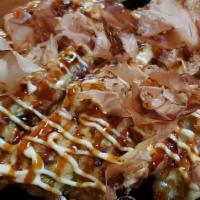 Okonomiyaki · Japanese Savory Pancake with Shrimp and pork