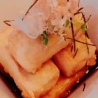 Age-Dashi ToFu · Fried Tofu Topped with Radish & Scallion